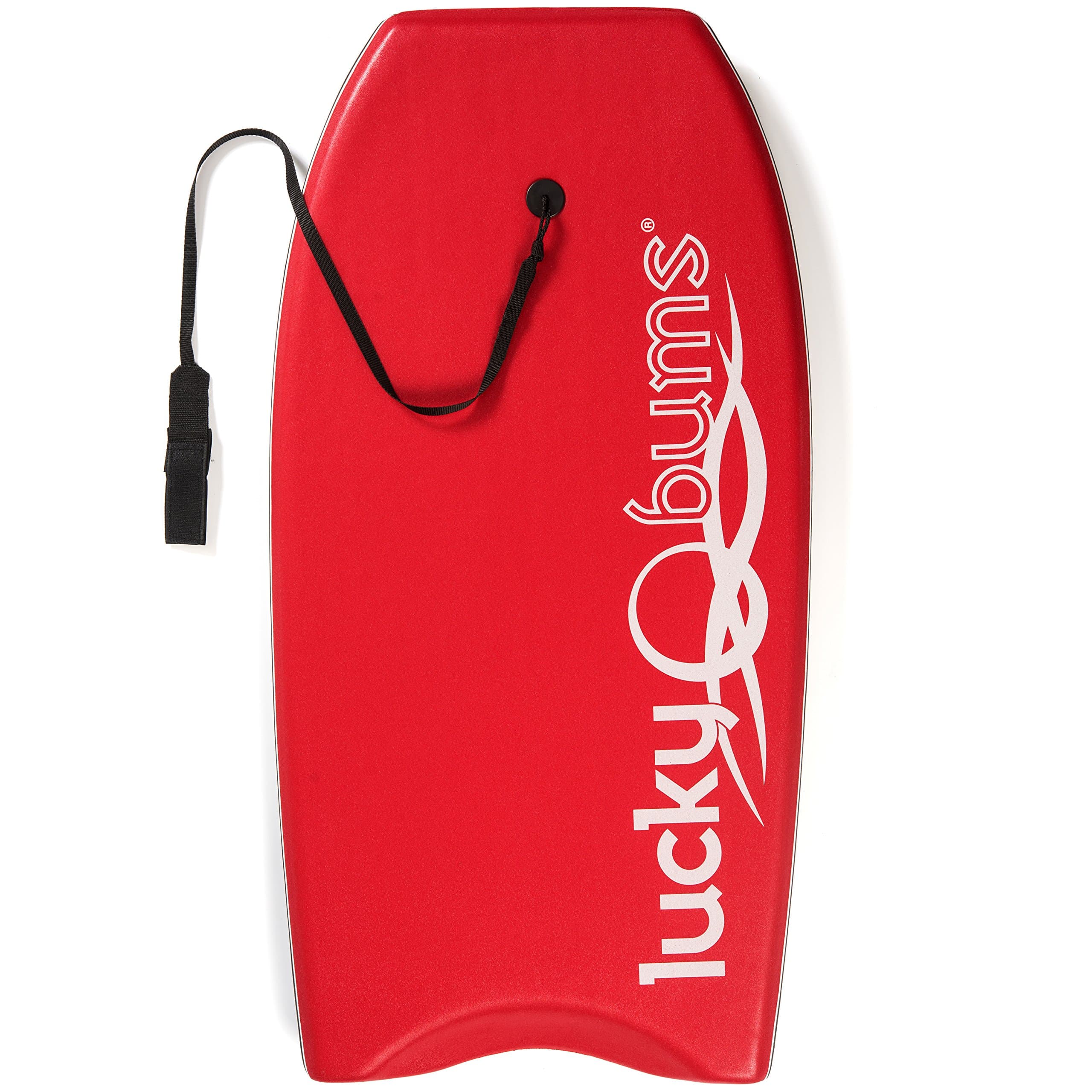 Lucky Bums Boogie Board for Kids and Adults - Body Boards for Beach, River, & Lake, Mini Wakeboard with EPS Core Slick Bottom and Leash