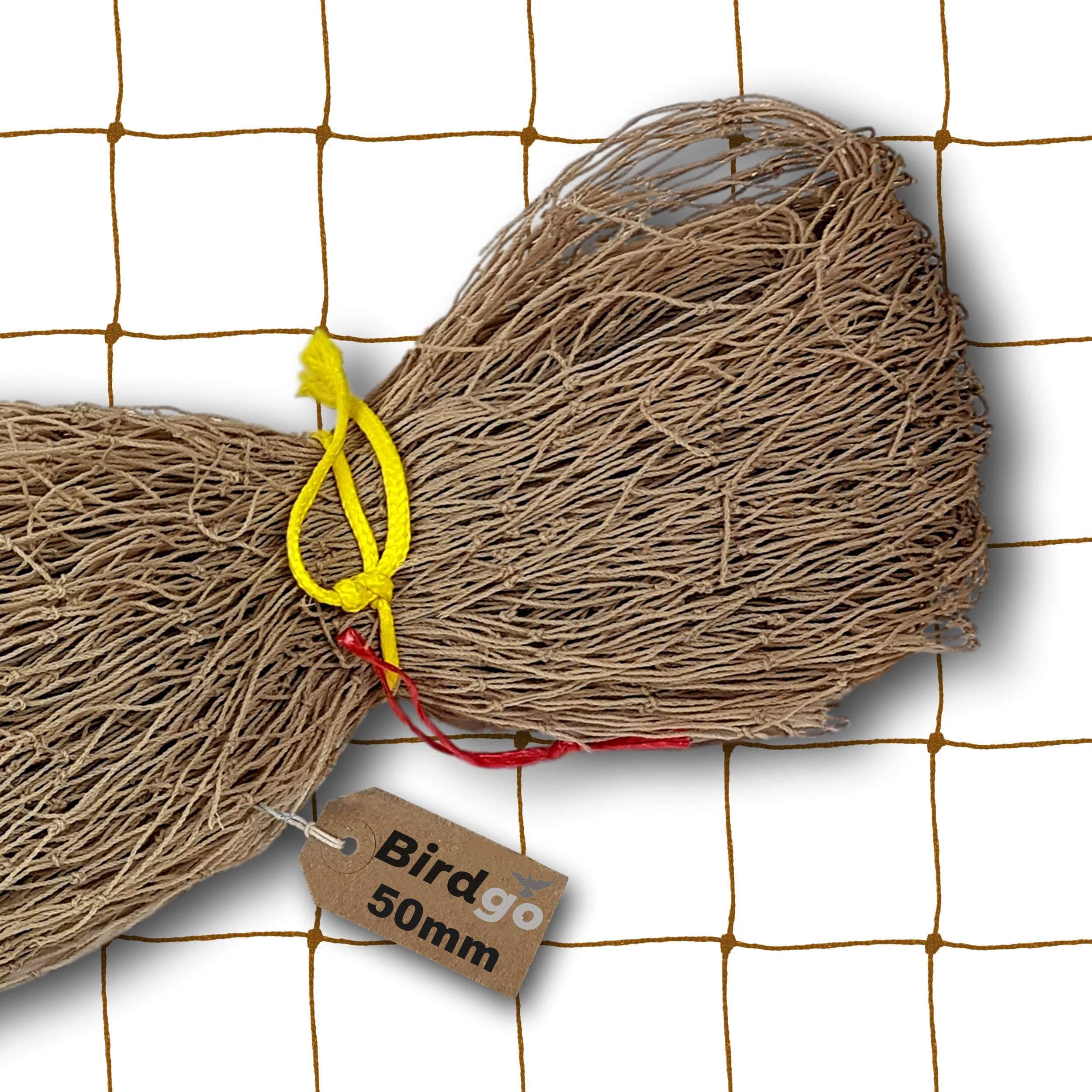BirdgoStone 50mm 2" Anti Pigeon Netting 5m x 5m - Professional Quality Prevention Control Bird Net (UV-Stabilised, Knotted)