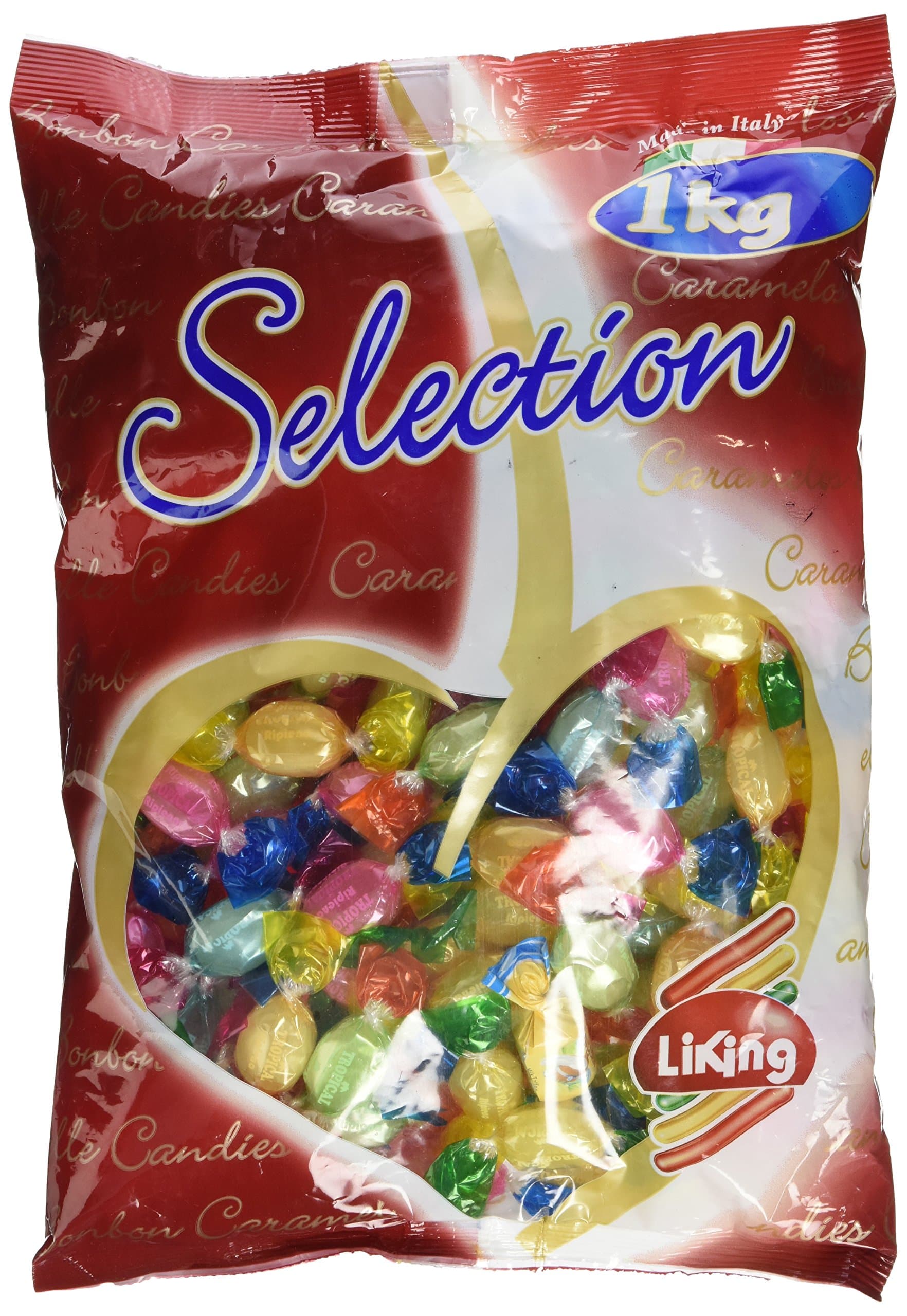 Liking Italian Sweets Tropical Fruits Hard Candies 1 kg