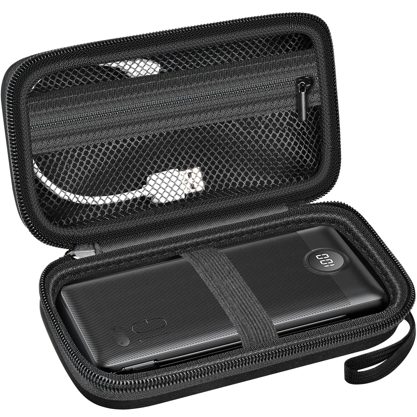 PAIYULE Case Compatible with VRURC/for Charmast/for INIU/for VEGER 10000mAh Phone Portable Charger, Power Bank Travel Carrying Storage Holder Battery Pack Charger Pouch Fits for Cables(Box Only)