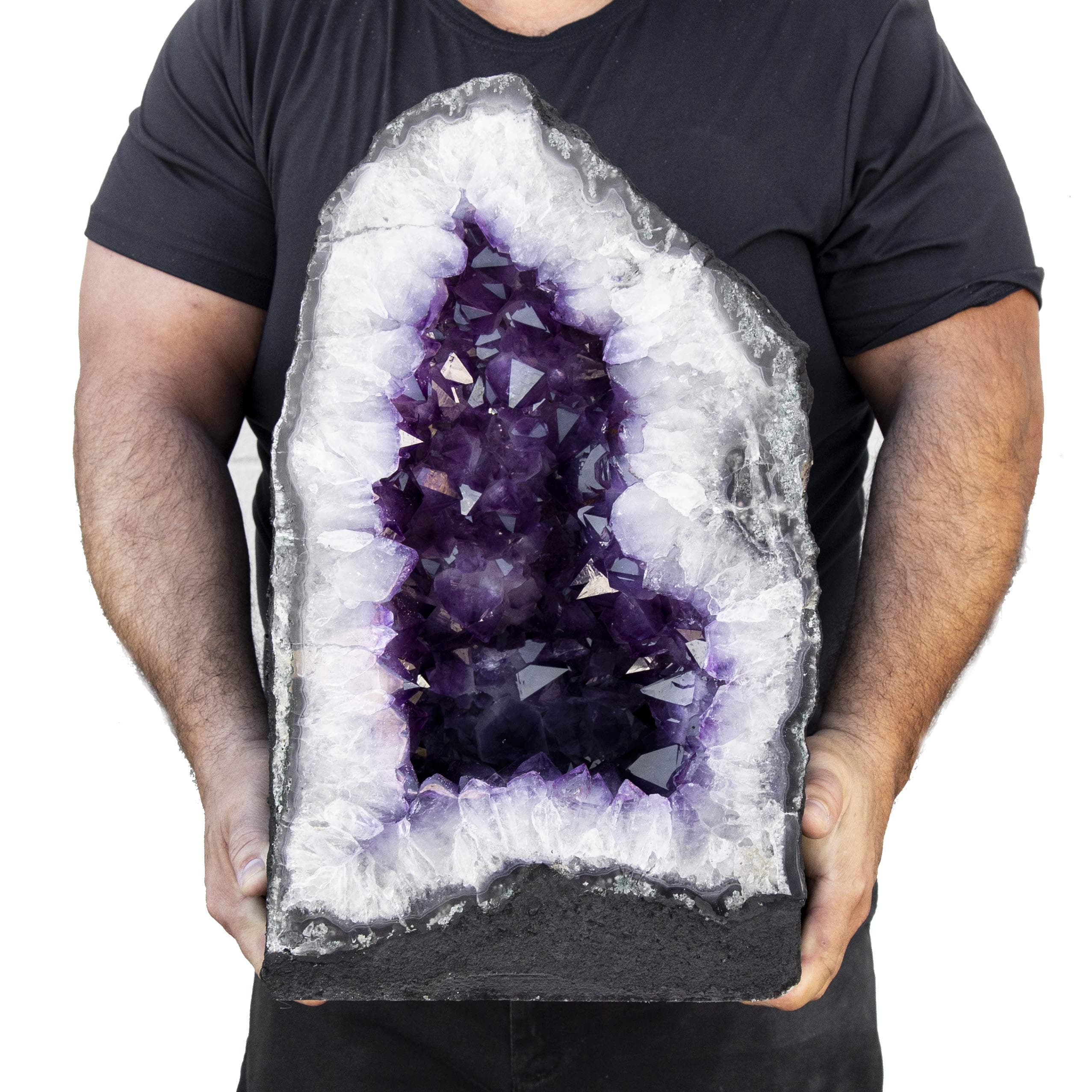 Beverly Oaks Large Amethyst Crystal Cathedral ~ Raw Amethyst Stone Geode ~ 94.16 lb Amazing Amethyst Cluster (AC-45)