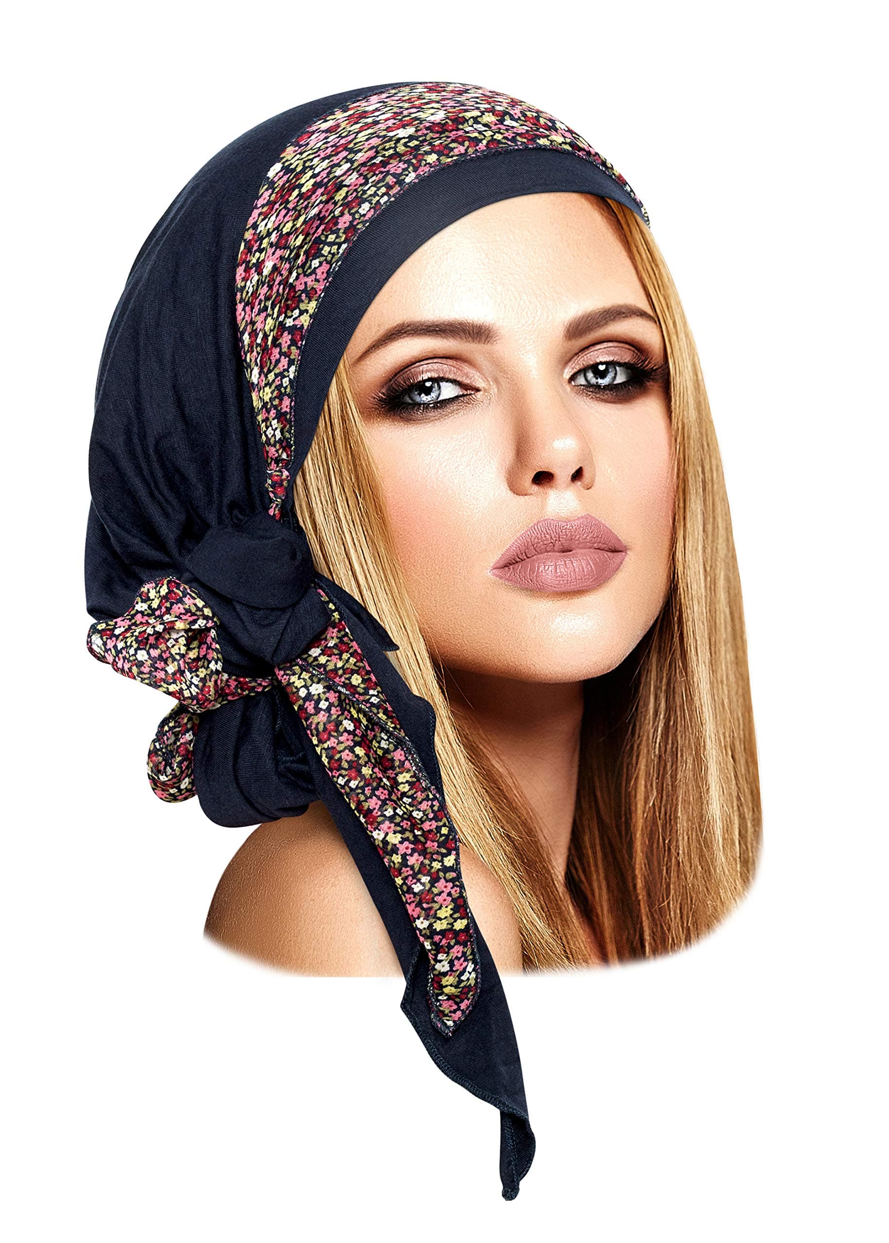 ShariRoseBoho Chic Headscarf Tichel Headwear for Women Embellished with Versatile wrap Handmade