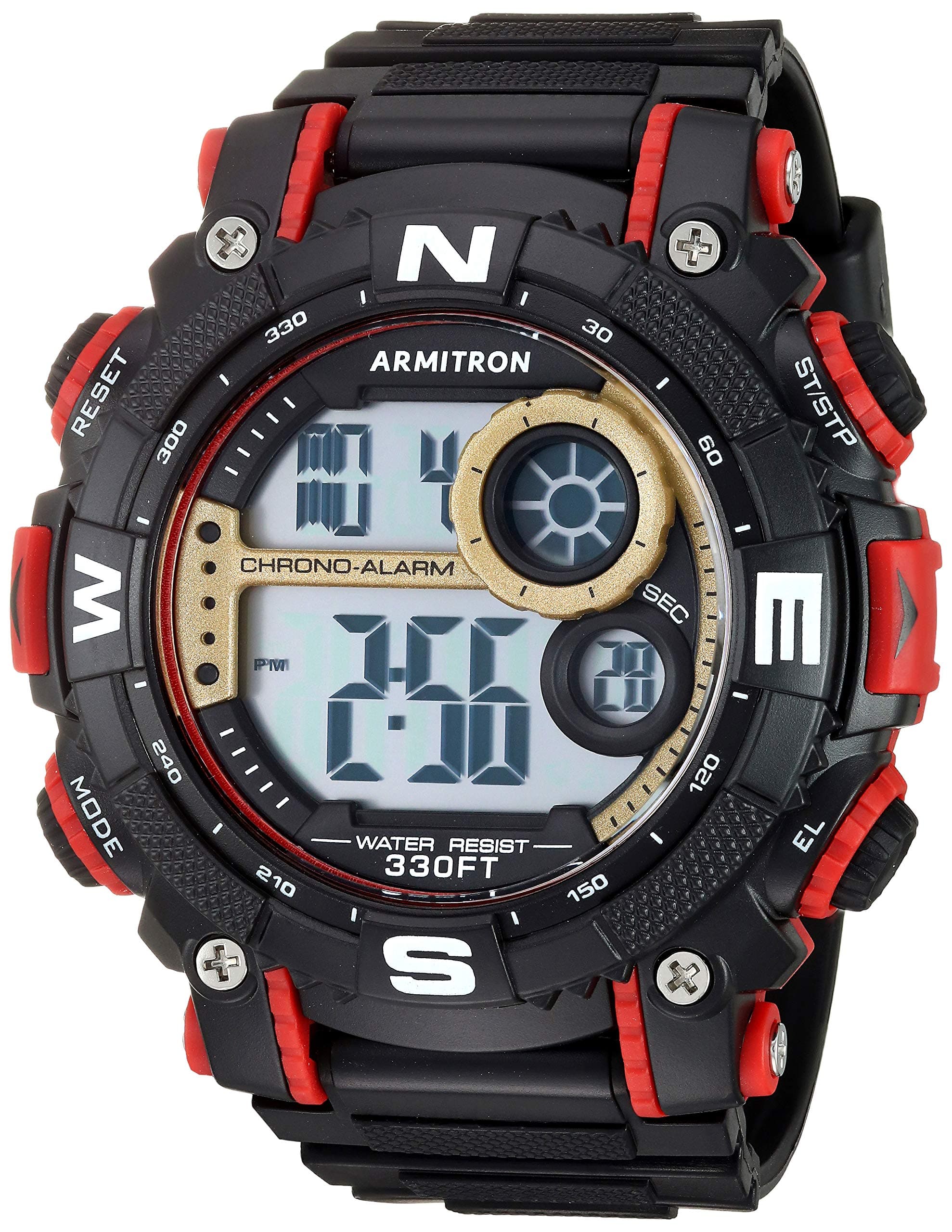 Sport Men's Digital Chronograph Resin Strap Watch, 40-8284