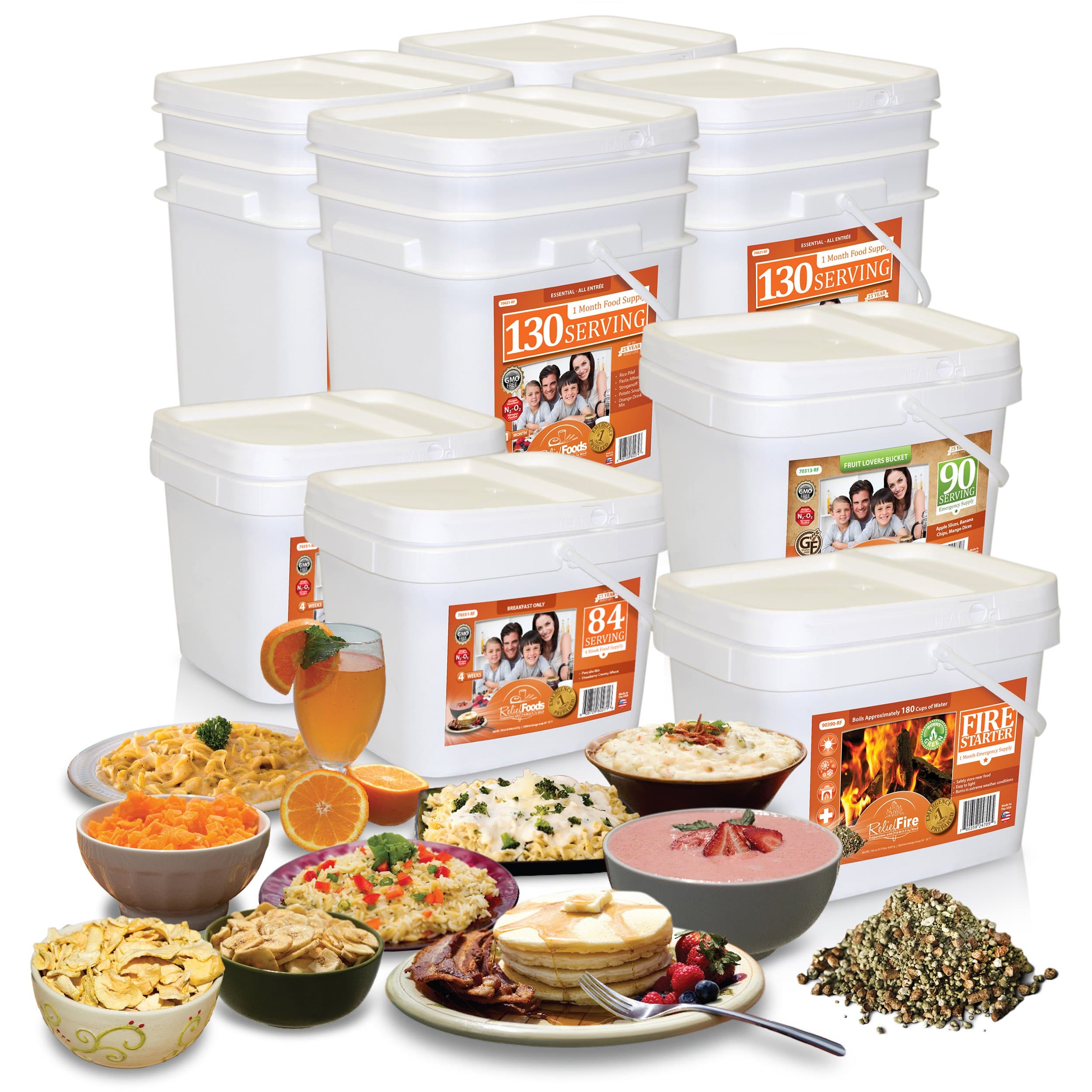 Essential 4 Adult 1 Month Emergency Food Supply Combo Pack