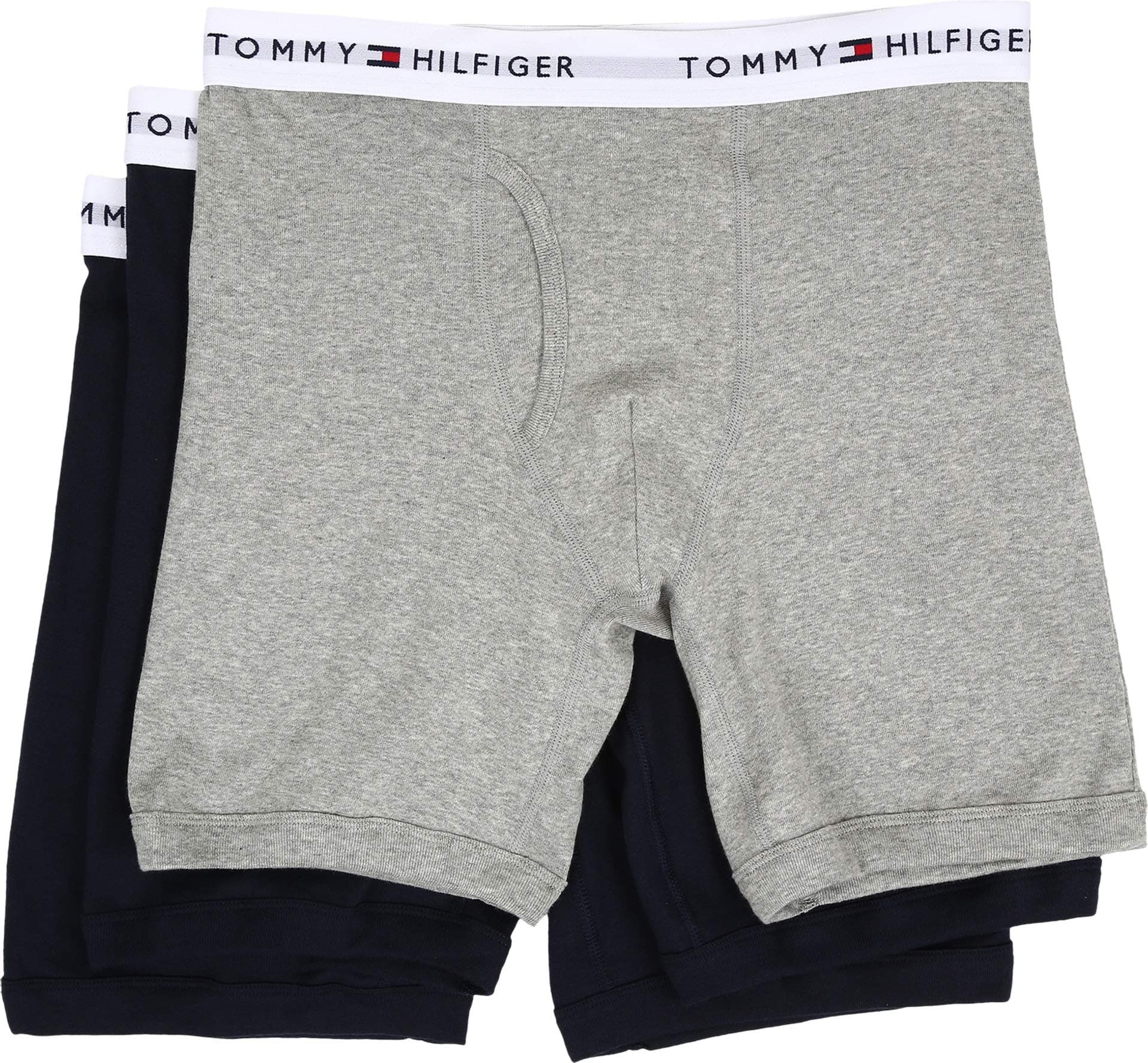 Men's 3-Pack Cotton Boxer Brief,Dark Navy,Small(28-30)