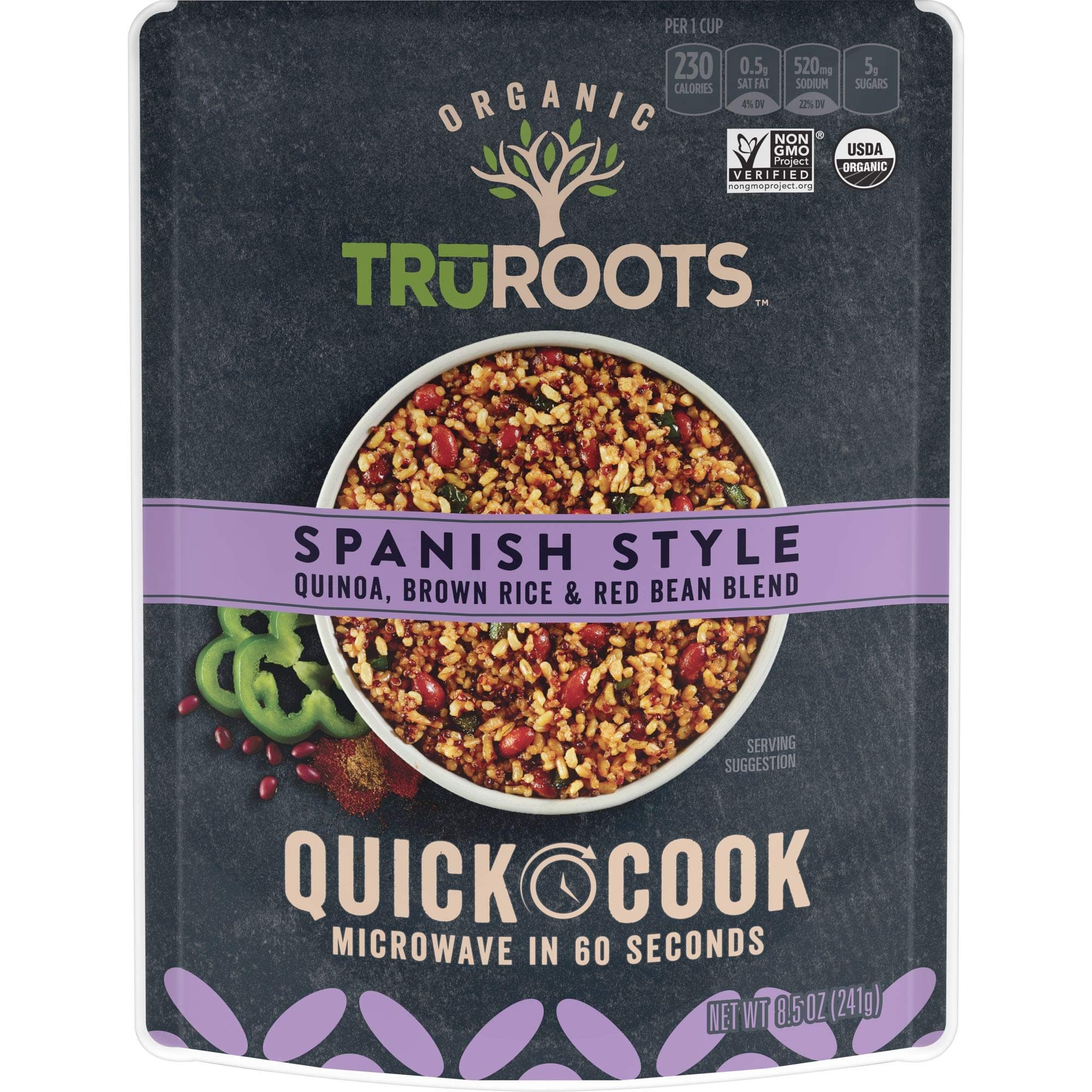 TruRoots Quick Cook Quinoa, Brown Rice & Red Bean Blend, Spanish Style