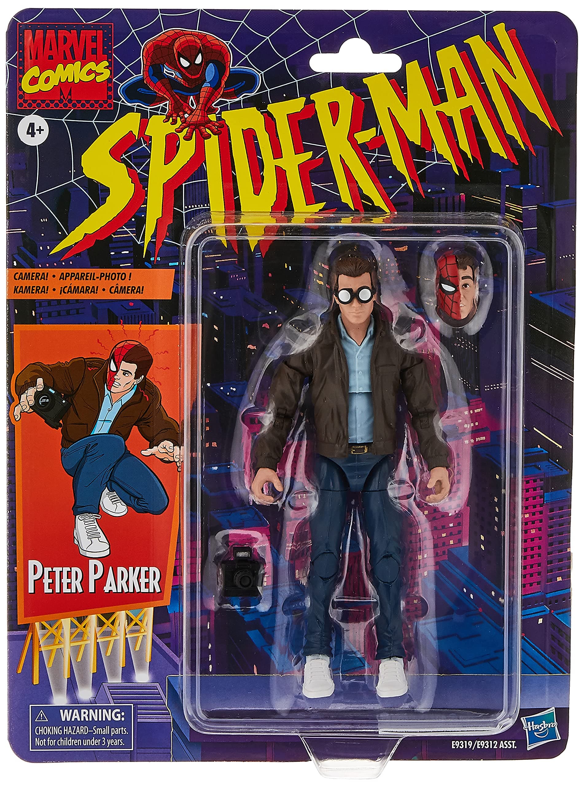 MARVEL Legends Series Spider-Man 6-Inch Collectible Peter Parker Action Figure Toy Retro Collection