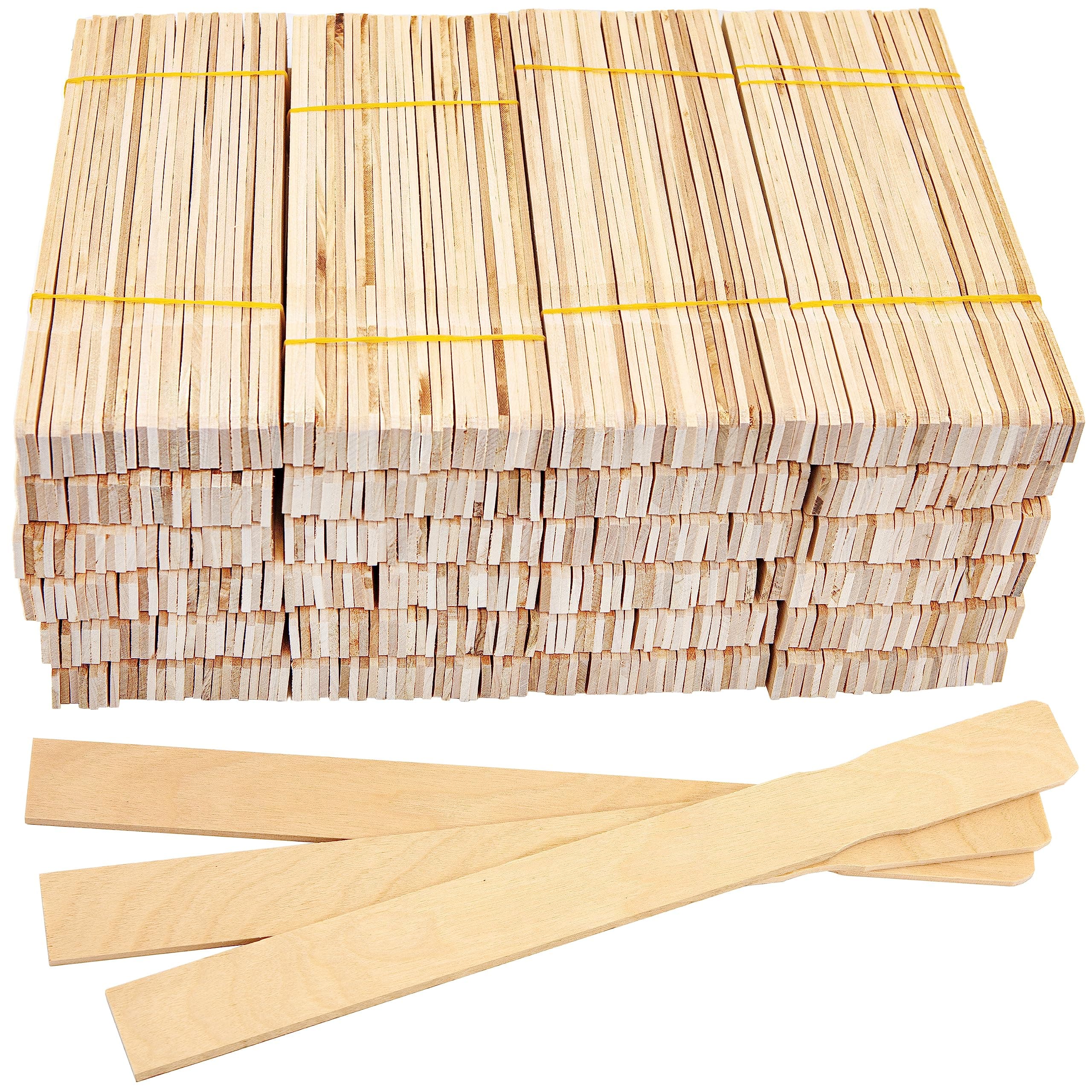 500 Pcs Pack 12" Inch Wood Paint Stir Sticks for Mixing Paint, Resin and Dyes, Garden Marker Plant Stakes, Stem Basics and Crafts