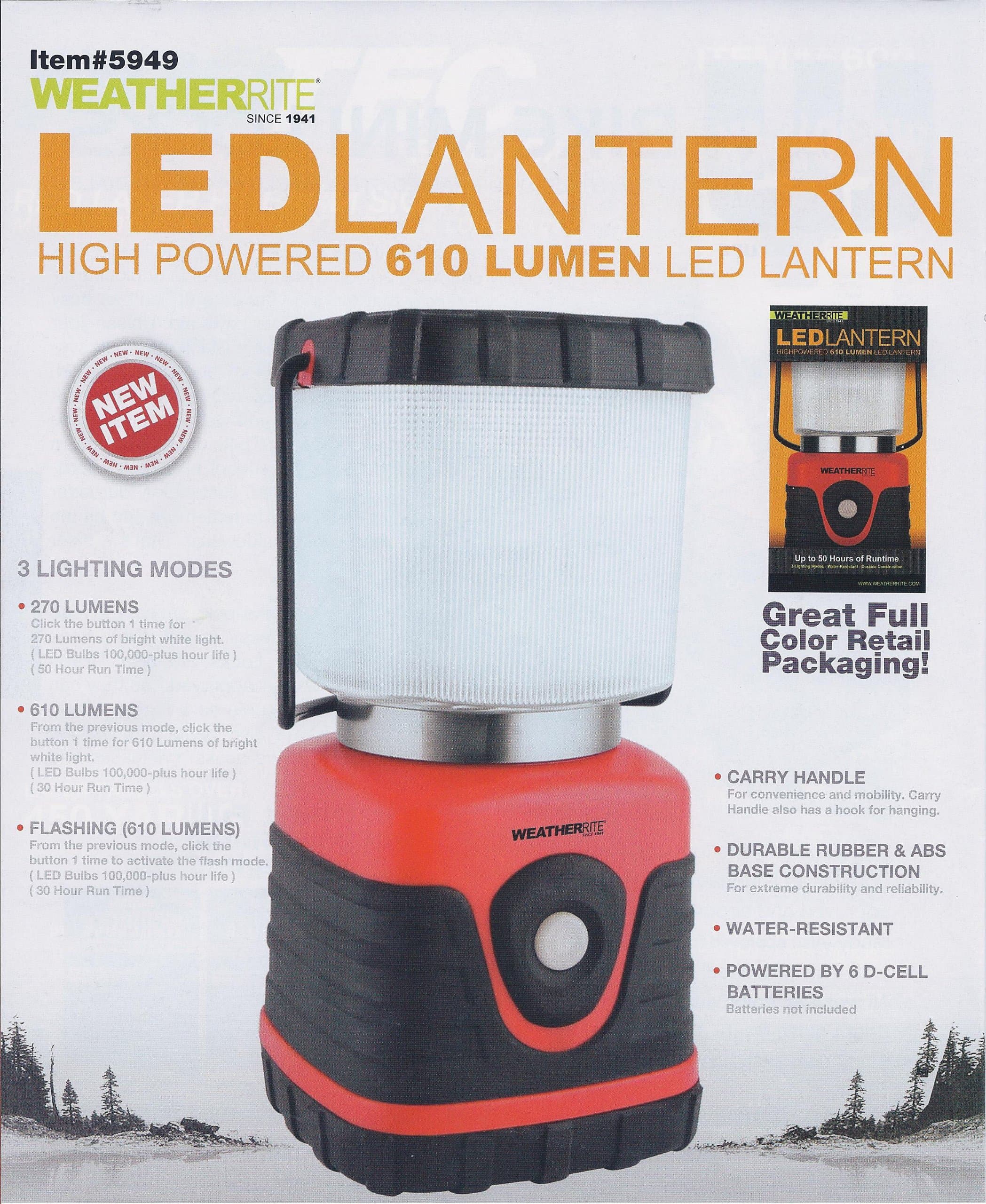 610 Lumen Highpowered LED Lantern 5949