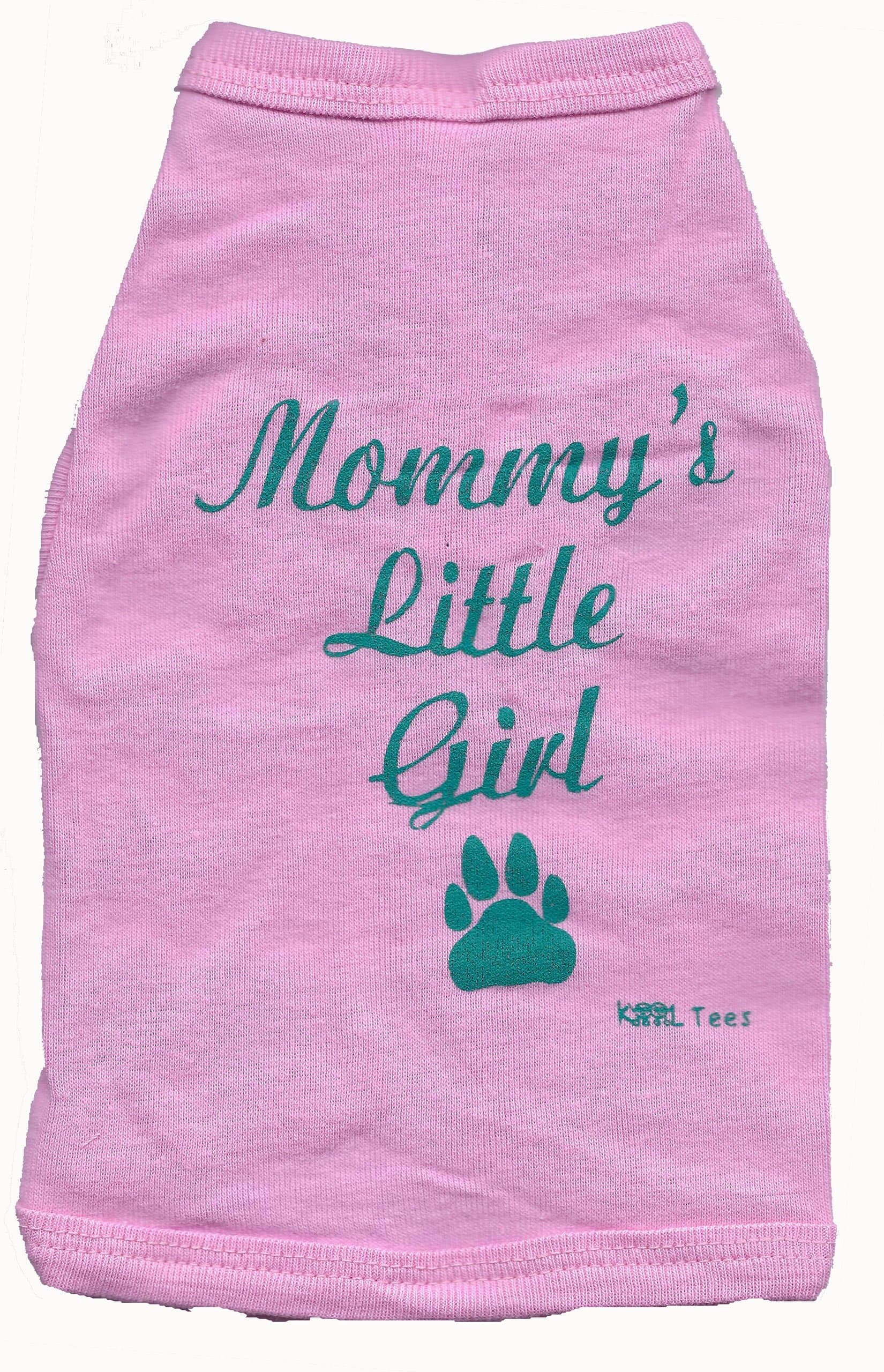 Kool Tees Mommy's Little Girl Dog Tee, Large