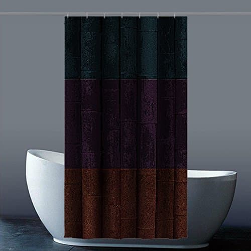 Custom Wood Waterproof Polyester Fabric Shower Curtain for Bathroom,36x72(inches) about 90cm x 183cm