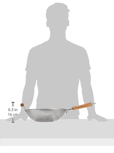ジョイス ・ チェン 21-9978 クラシック シリーズ 14 インチ 炭素 鋼 の 中華なべ