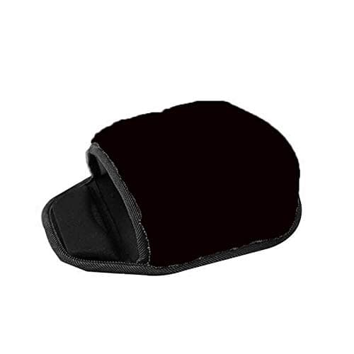 JULAN USB Heated Mouse Pad Hand Warmer, Winter Warm Cushion Plush Heated Mouse Pad with Wristguard, Black