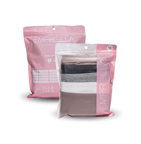 Emprella Women’s Boyshort Panties (10-Pack) Comfort Ultra-Soft Cotton Underwear