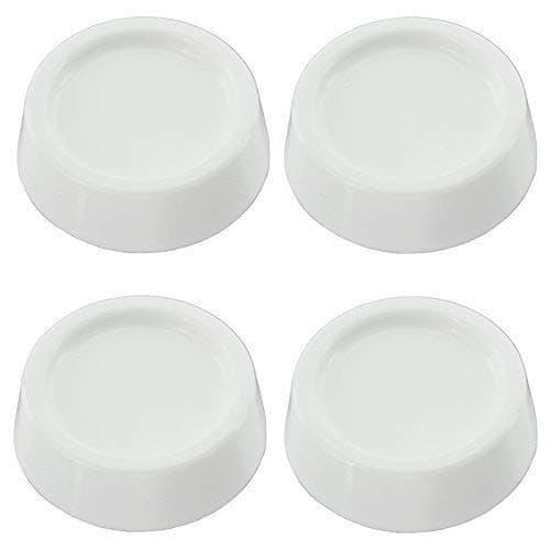 Pack of 4 Universal Anti Vibration Rubber Feet Pads for all makes of Washing Machine - Non Slip - White