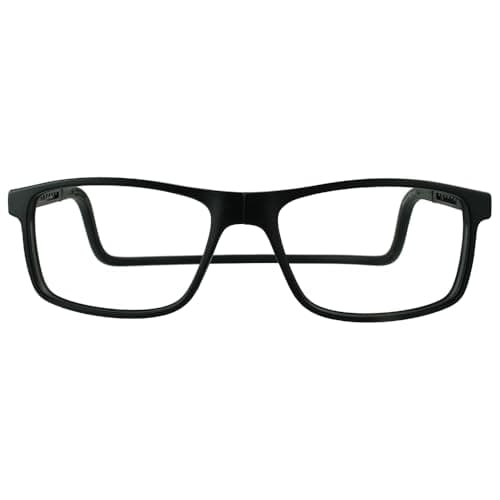 Clic Magnetic Reading Glasses by Slastik, Computer Readers, Soft Foldable Band, Replaceable Lens, Adj Temples, Barat, (S-XL)