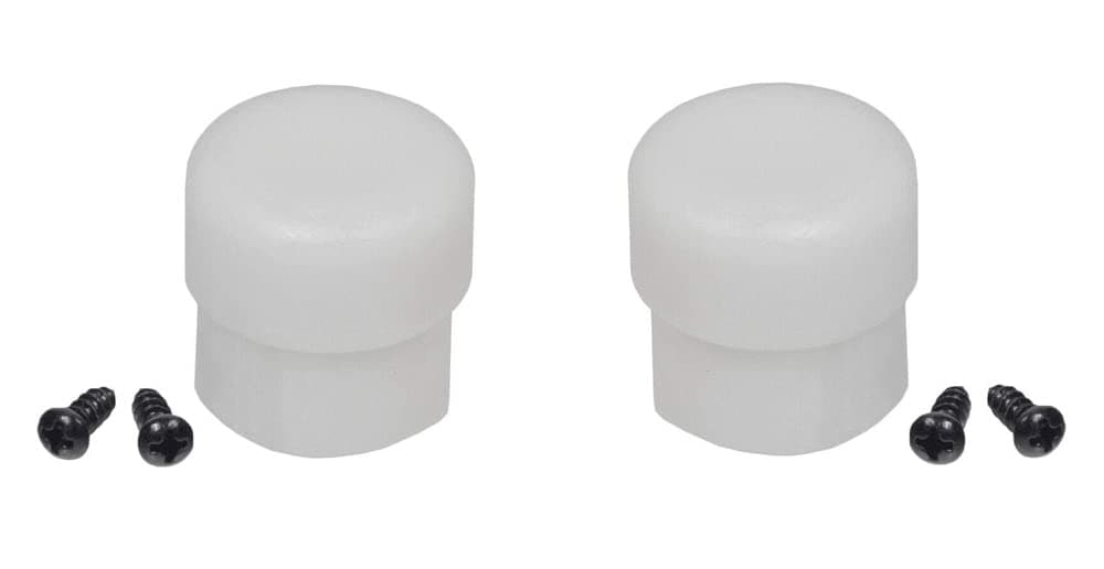 Razor Crazy Cart Plastic Tips - with Screws (Set of 2) for Crazy Cart Stabilizing Post, Genuine Razor OEM Part