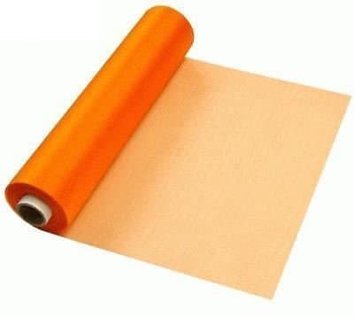 29cm x 26m Sheer Organza Roll Burnt Orange - Perfect as Christmas Decorations, Table Runners or Chair Sashes Fabric