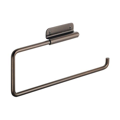 iDesign 33231 Forma Wall Mounted Metal Paper Towel Holder Swiveling Roll Organizer for Kitchen, Bathroom, Craft Room, Set of 1, Bronze