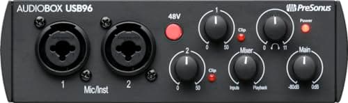 PreSonus AudioBox USB96 25th Anniversary Edition Recording Audio Interface with Studio One Artist DAW & Premium Bundle Software