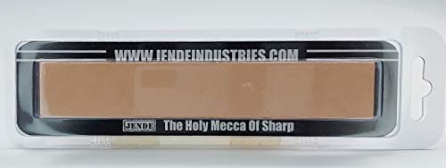 Jende 1"x6" Cow Leather Strop-Mounted to 5mm acrylic-fits to JIGS,Edge Pro, Hapstone and TSProf sharpener