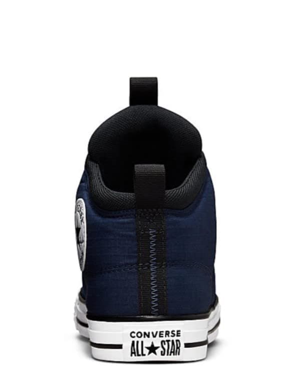 Converse Unisex Chuck Taylor All Star High Street Mid Lace Up Style Sneaker - Obsidian/Midnight Navy,12.5 Women/10.5 Men
