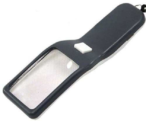 PIA INTERNATIONAL® 3In1 5X Zoom Magnifying Glass With LED Book Light And Fake Note Detector Light