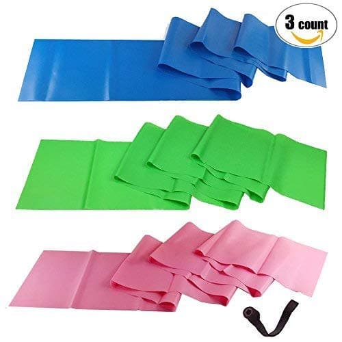 KLOSHANE Resistance Bands Non-Latex Elastic Exercise Band Fitness Home with Door Anchor Workout