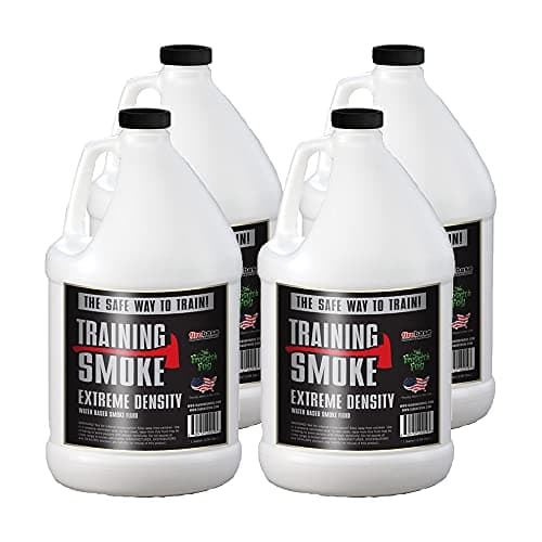 Froggy's FogTraining Smoke Machine Fluid for Smoke Generator, Extreme Density Fog Machine Fluid Optimized for Firebase Machines, 4 Gallons