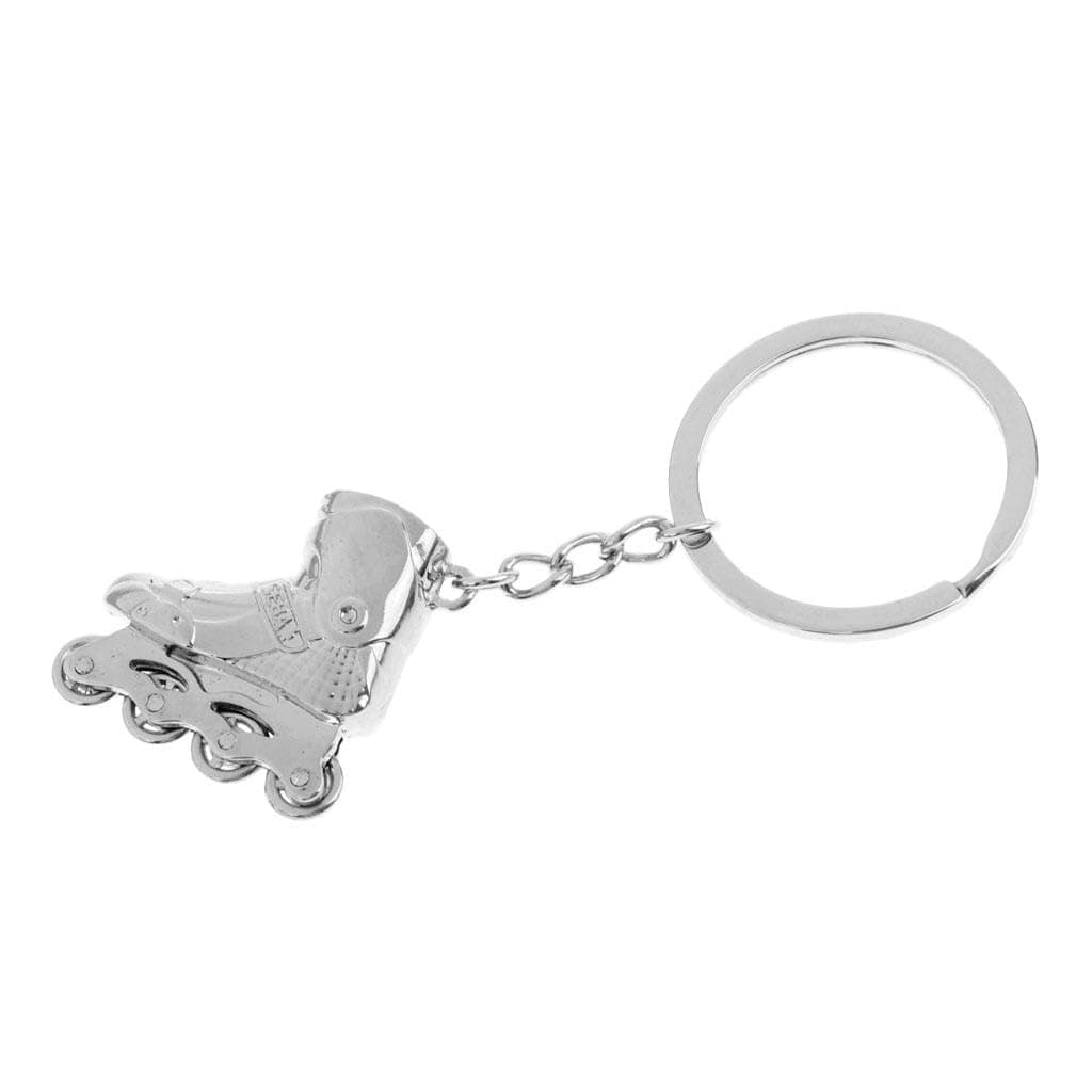 MERISHOPPMERISHOPP Roller Skates Decor Keychain Keyring Key Buckle Pendant Festival Gift Silver | Sporting Goods | Outdoor Sports | Inline & Roller Skating | Roller Skates | 1 Piece Roller Skates Keychain