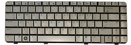 CHNASAWE US Keyboard for HP Pavilion dv3000 dv3100 dv3500 dv3600 dv3700 dv3800 series, Bronze Color