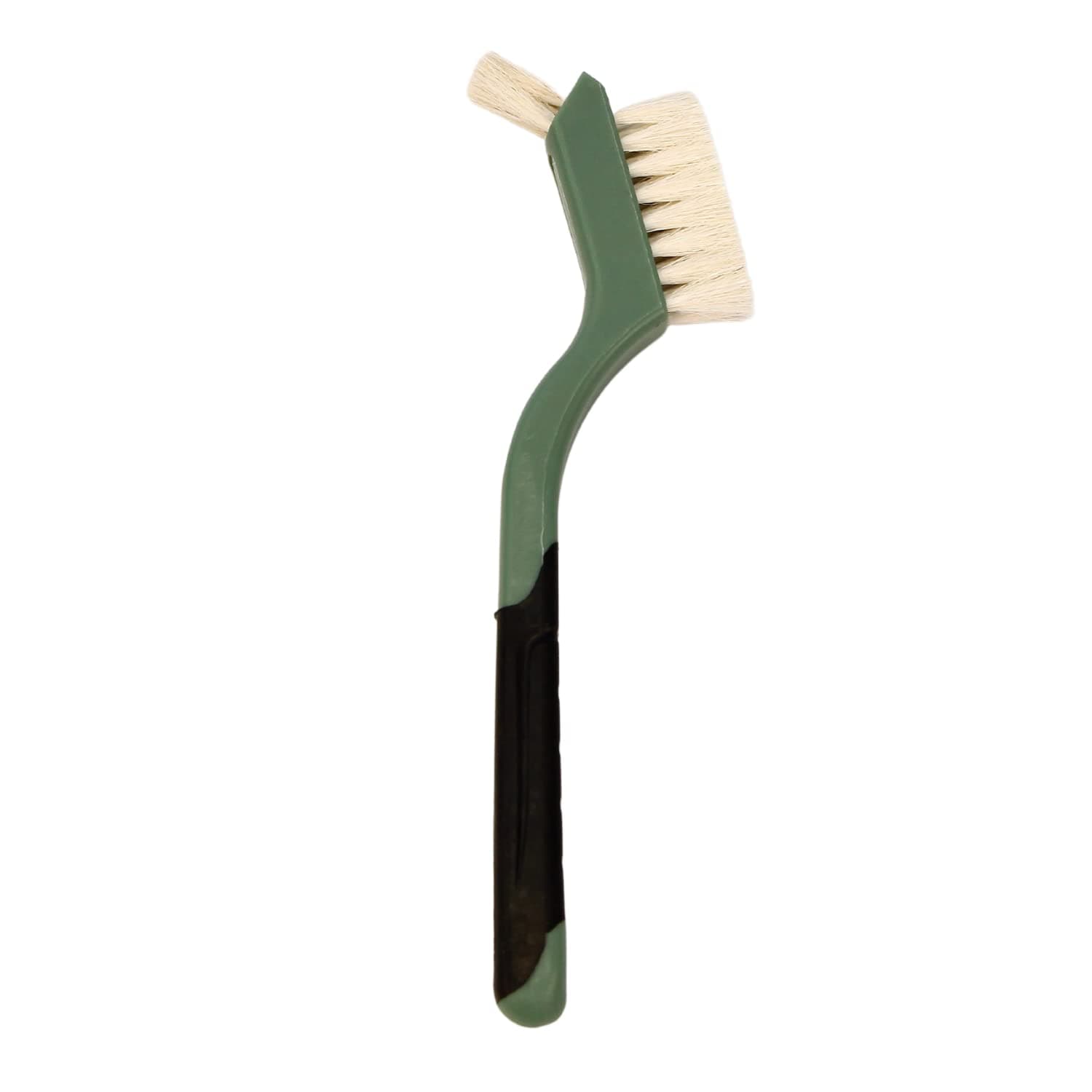 Snout and ShellTurtle Cleaning Brush Remove Aquatic Mud, Dirt, & Contaminants from Tortoises Shells & Promoting Shell Health - Goat Hair Bristle Brush with Grip Rubber Handle - Green