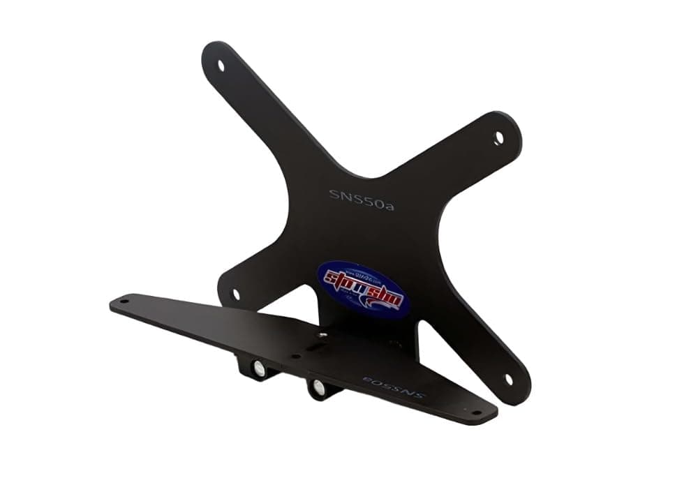 STO N SHOFront License Plate Bracket Compatible with 2015-2019 C7 Corvette with factory Z06/Z07 Stage 2 and Stage 3 splitter only (SNS50a)