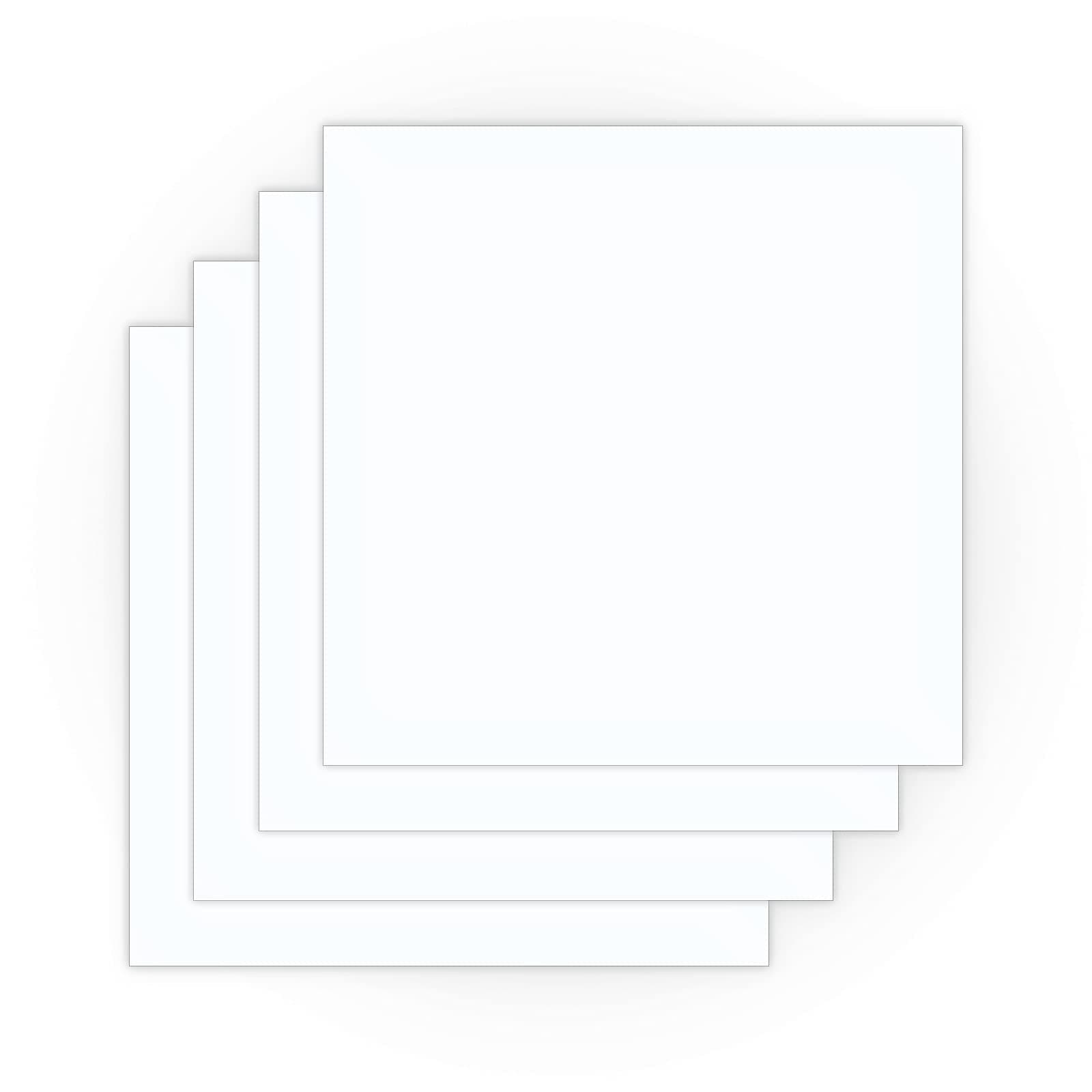 Styrene Sheets .030", 12x12 Inch, White 4-Pack