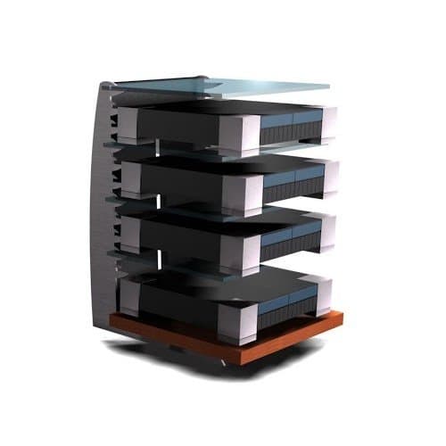 Soundations Broadway HF Media Rack (Cherry)