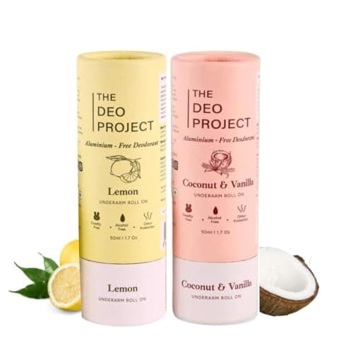 The Deo Project Citrus Lemon Natural Underarm Roll On | Suitable for Sensitiv...