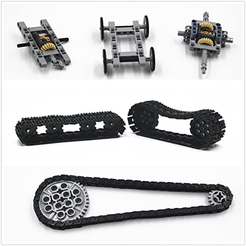 1533 PCS Technical Parts Building Block Accessories Vehicles Gears Cross Axles Wheels Connector Pieces Set Chain Link Pin Joint Shock Absorber MOC Toys
