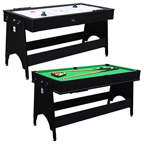 2 in 1 Air Hockey & Pool Combo Table in Black
