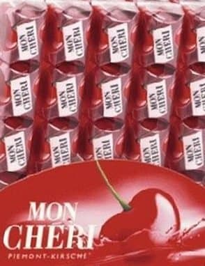 Mon Cheri Pralines Piemont Cherry 75 Pieces (15 X 5) Shelf Display Edition.