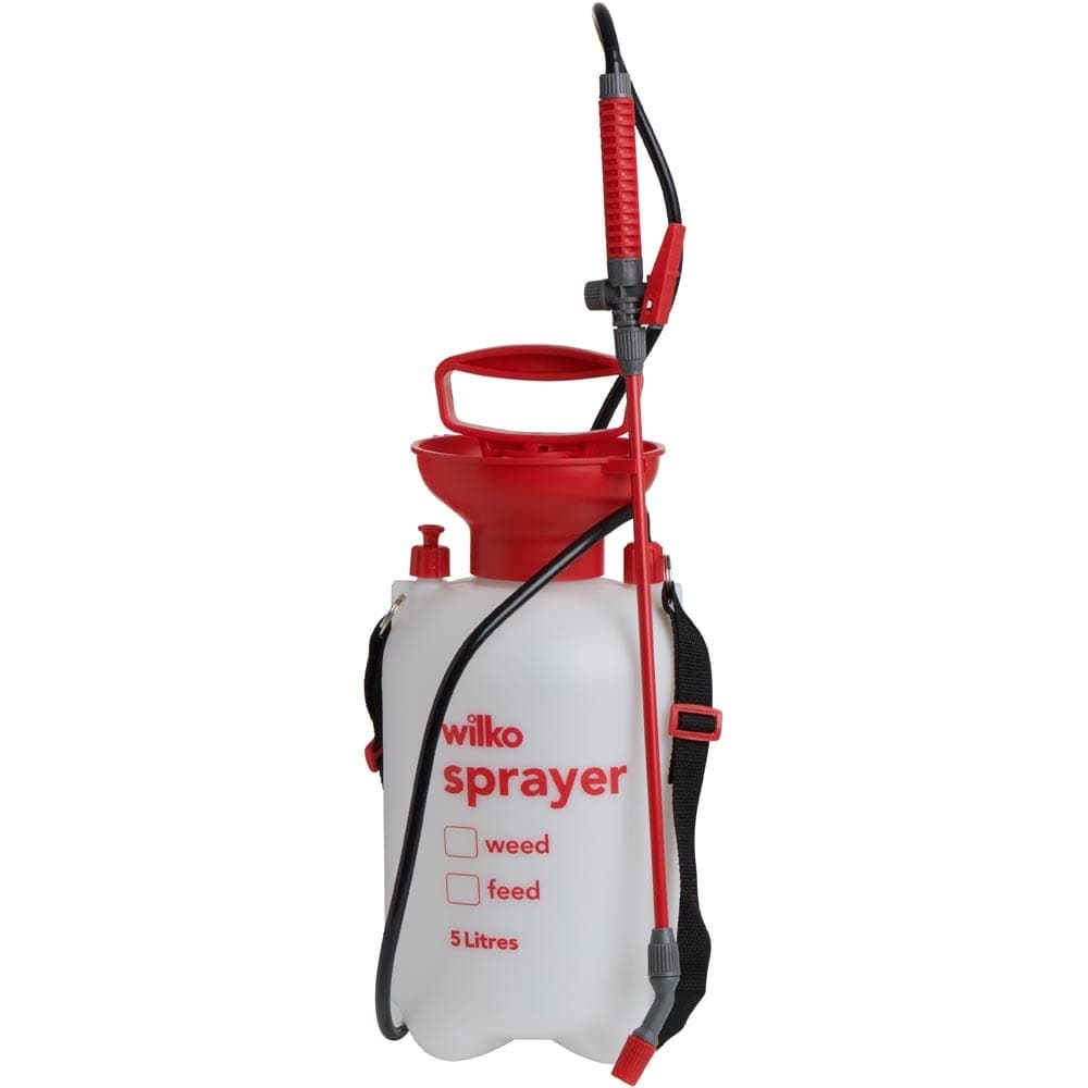 wilko 5-litre Water Pressure Sprayer, Adjustable Nozzle, Perfect for Watering Large Areas