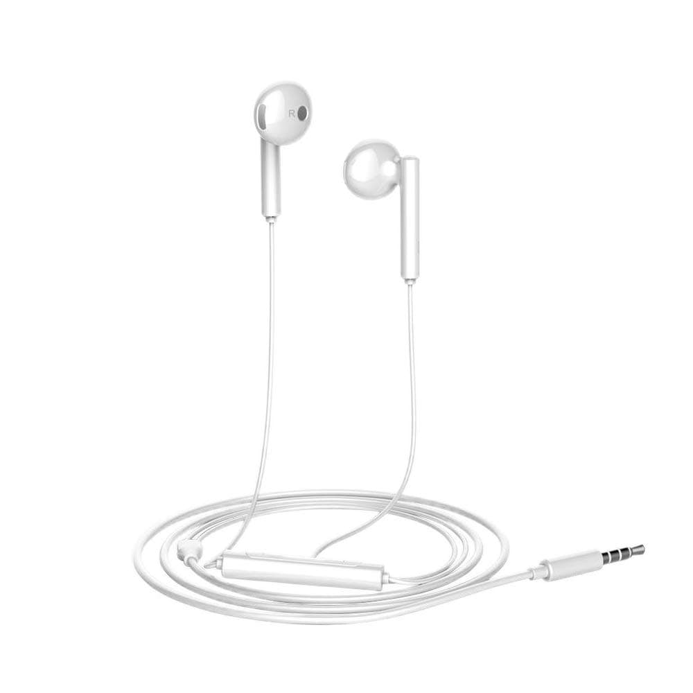 HUAWEI Original HUAWEI Honor Earphone AM115 Wired Half In-ear Headset 3.5mm Jack With Microphone Volume Control For Huawei P10 P20 Lite Mobile Phones Tablet Computer