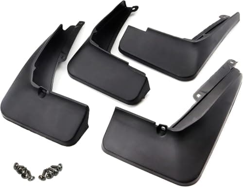 Car Mud Flap for KUV 100 T 2 2018 Heavy Duty Splash Mud Guards OEM Type Set of 4 Black