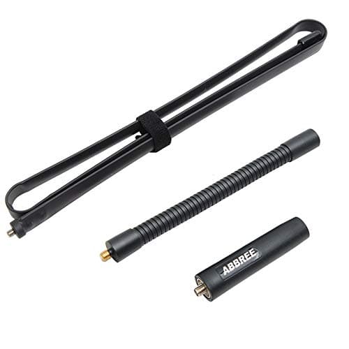 ABBREE 48.8-Inch Gooseneck Tactical/Foldable Antenna Dual Band 144/430Mhz 2M/70CM SMA-Female for Baofeng UV-5R UV-82 BF-F8HP GT-3TP Series Ham Two Way Radio