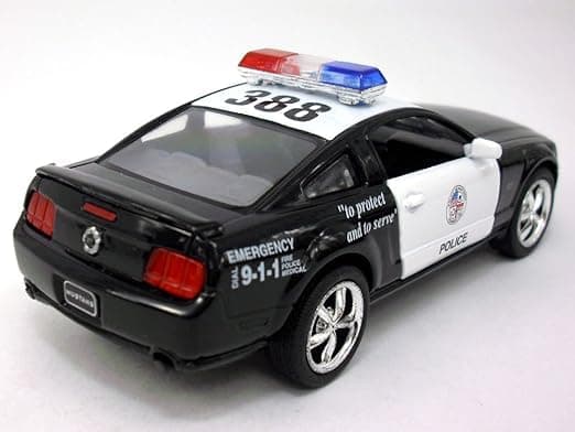 Superior Kinsmart Ford Mustang GT Police 2006 Black & White 1-38 Toywonder