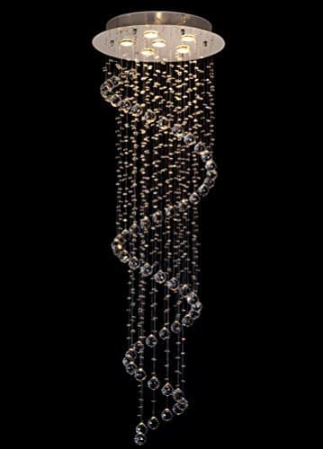 Crystal Spiral Rain Drop Chandelier of Ella Fashion®