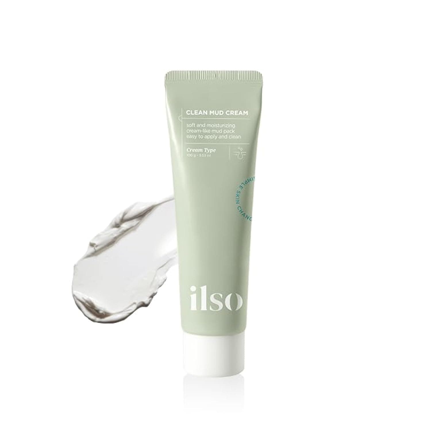 ilso Clean Mud Cream/Mud mask for face/Reduce acne 100g