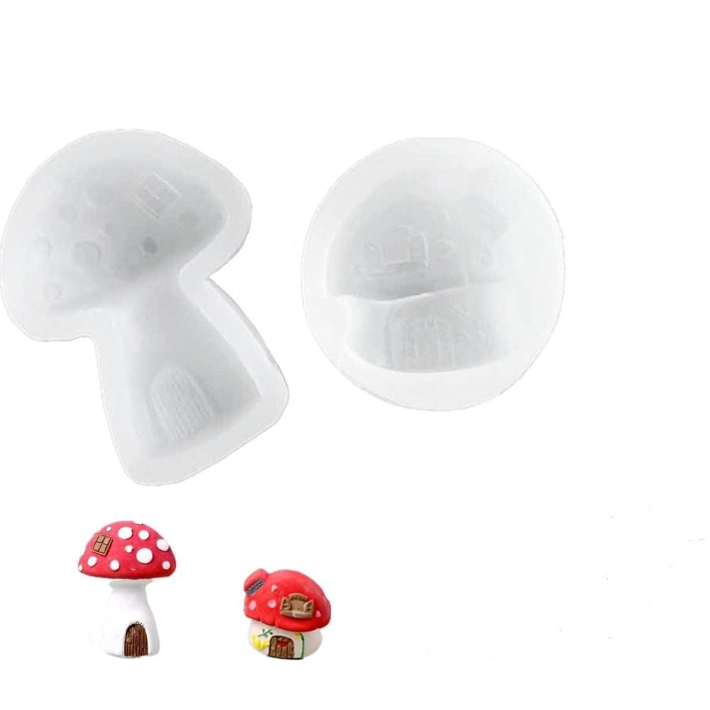 Cake Fondant Mold-Mushroom Silicone Mold for Chocolate, Candy, Cake Decoration,Polymer Clay, Sugar Craft, Resin Candle Soap Plaster (Mushroom)