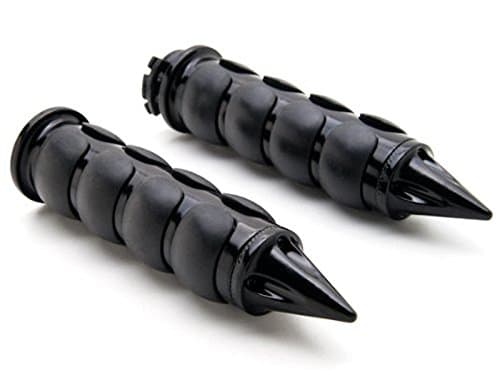 Aunoc Pair 1" Black Motorcycle Handlebar Hand Grips for Victory Cross Country Harley