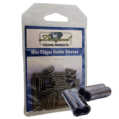 MomoiDiamond Mini Copper Double Sleeves - 100Pk - Sleeve Size 0.8mm