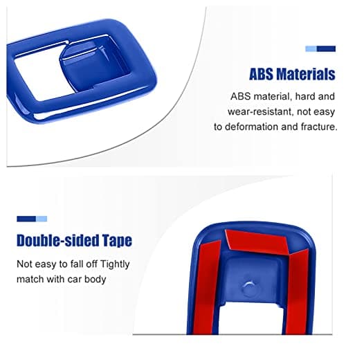 Voodonala Window Lift Switch Trim for 2011-2019 Dodge Charger Durango, for 2010-2017 RAM, ABS Blue 4pcs